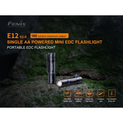 Fenix E12V20 - LED Svítilna LED/1xAA IP68 160 lm 70 h