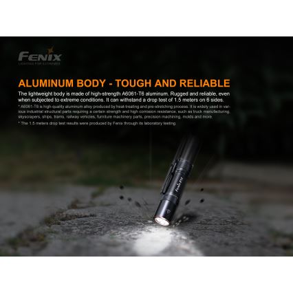 Fenix E12V20 - LED Svítilna LED/1xAA IP68 160 lm 70 h