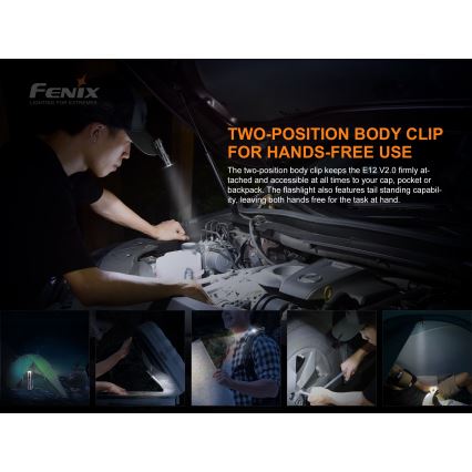 Fenix E12V20 - LED Svítilna LED/1xAA IP68 160 lm 70 h