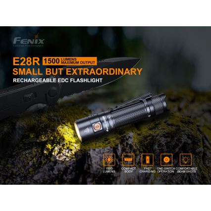 Fenix E28R - LED Nabíjecí svítilna LED/2xCR123A IP68 1500 lm 73 h