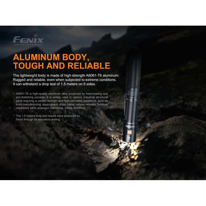 Fenix E28R - LED Nabíjecí svítilna LED/2xCR123A IP68 1500 lm 73 h