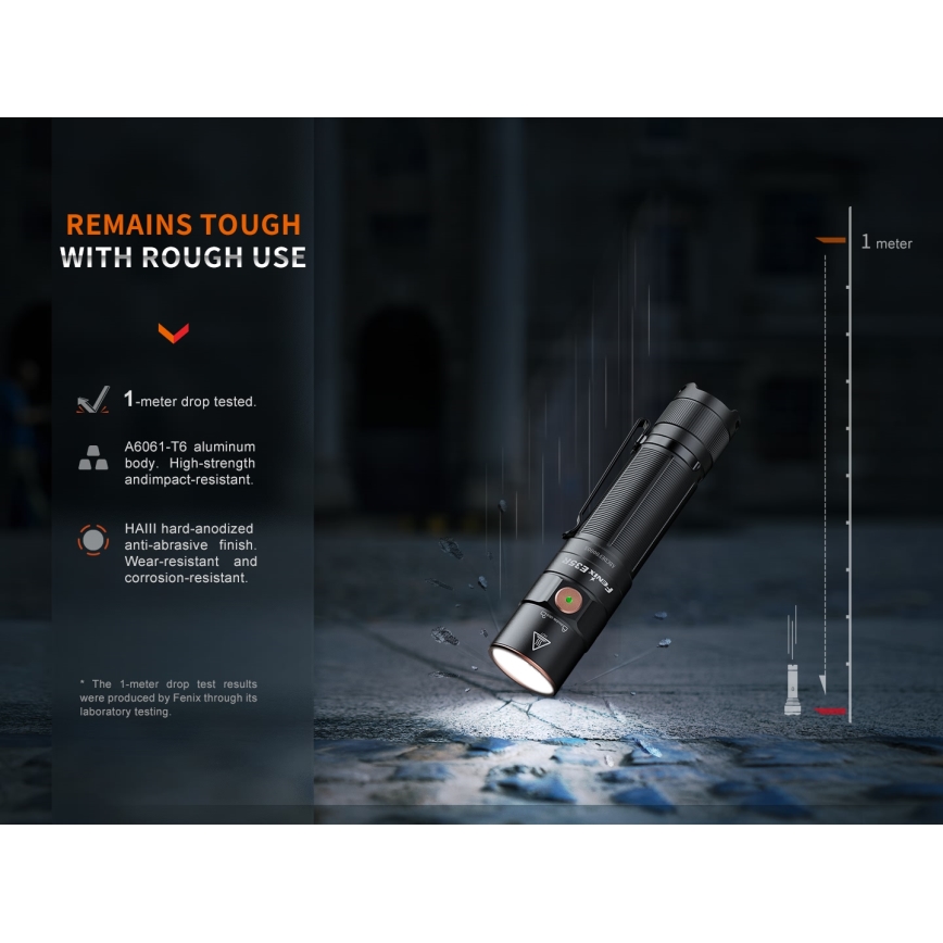 Fenix E35RSETAODS - LED Stmívatelná nabíjecí svítilna LED/USB IP68 3100 lm 69 h 5000 mAh + difuzér 26,5mm