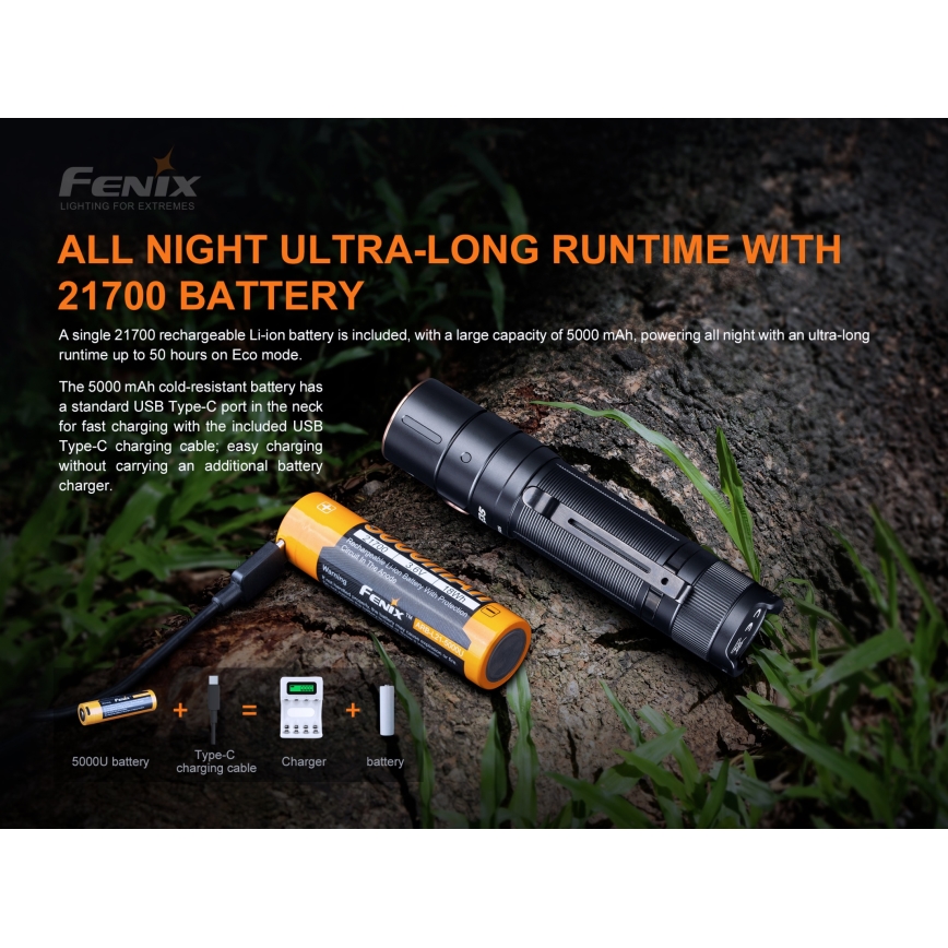 Fenix E35V3 - LED Nabíjecí svítilna LED/1x21700 IP68 3000 lm 50 h
