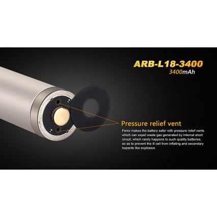Fenix FE18650LI34 - 1ks Nabíjecí baterie 18650/3,6V 3400 mAh
