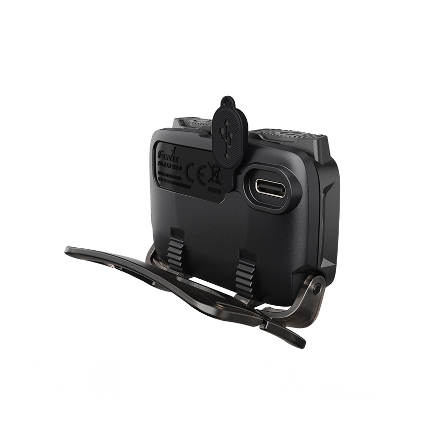 Fenix HL12RV20BLC - LED Stmívatelná nabíjecí čelovka LED/USB 950 mAh IP66 500 lm 112 h černá