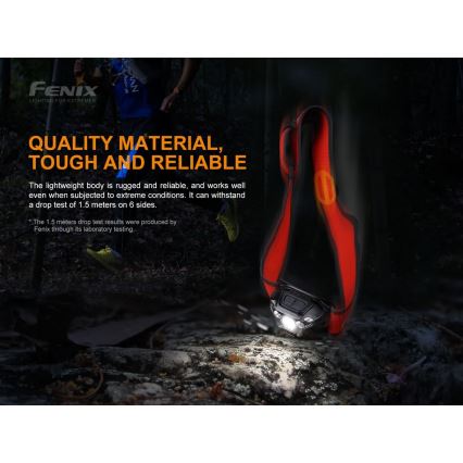 Fenix HL18RTRAIL - LED Nabíjecí čelovka LED/3xAAA IP66 500 lm 300 h