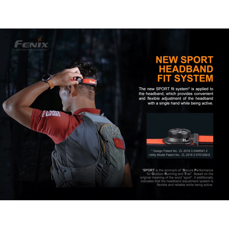 Fenix HL18RTRAIL - LED Nabíjecí čelovka LED/3xAAA IP66 500 lm 300 h