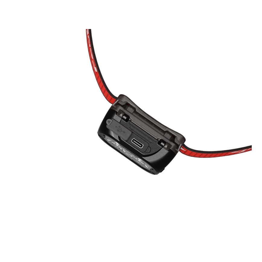 Fenix HL18RTV20BLC - LED Stmívatelná nabíjecí čelovka LED/USB/3xAAA IP66 800 lm 160 h 1900 mAh černá/oranžová