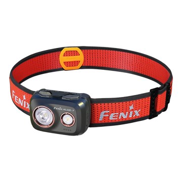 Fenix HL32RTBLCK - LED Nabíjecí čelovka LED/USB/3xAAA IP66 800 lm 300 h 1900 mAh černá/oranžová