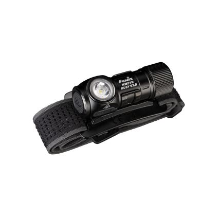 Fenix HM51RV3ABL - LED Stmívatelná nabíjecí čelovka LED/USB/1xCR123A 950 mAh IP68 860 lm 125 h černá