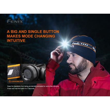 Fenix HM60R - LED Stmívatelná nabíjecí čelovka 4xLED/USB/2xCR123A IP68 1300 lm 300 h 3400 mAh