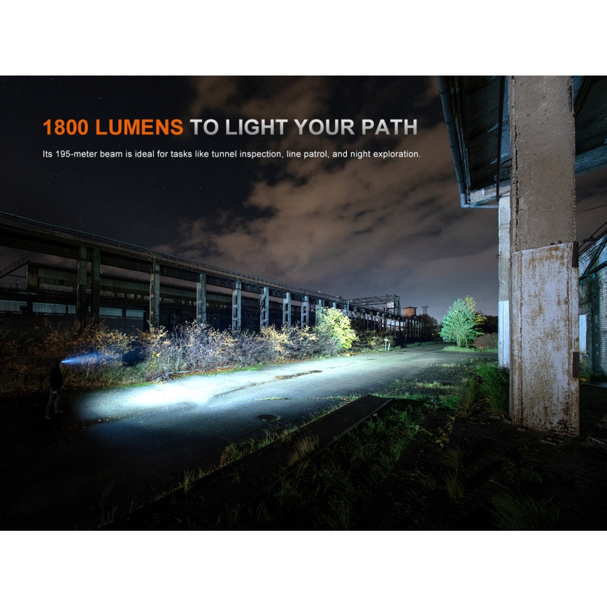 Fenix HM61RV30 - LED Stmívatelná nabíjecí čelovka LED/USB/1xCR123A 4000 mAh IP68 1800 lm 400 h černá