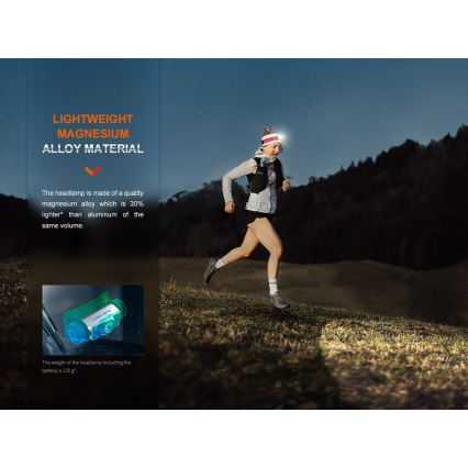Fenix HM62TMGM - LED Stmívatelná nabíjecí čelovka LED/USB IP68 1200 lm 280 h 3400 mAh