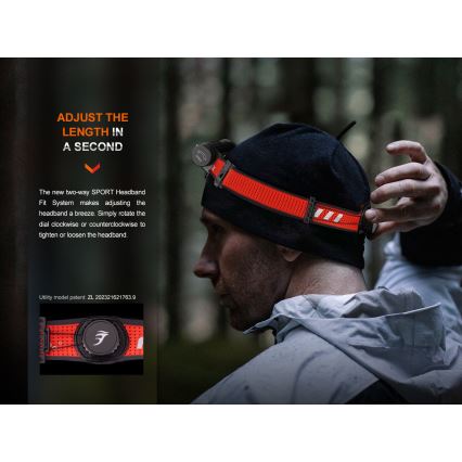 Fenix HM62TMGM - LED Stmívatelná nabíjecí čelovka LED/USB IP68 1200 lm 280 h 3400 mAh