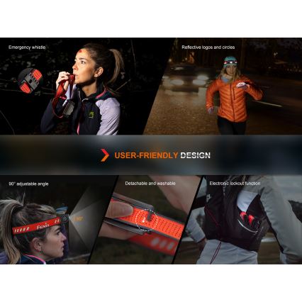 Fenix HM62TMGM - LED Stmívatelná nabíjecí čelovka LED/USB IP68 1200 lm 280 h 3400 mAh