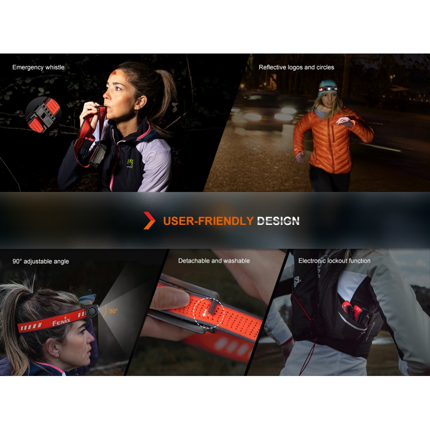 Fenix HM62TMGM - LED Stmívatelná nabíjecí čelovka LED/USB IP68 1200 lm 280 h 3400 mAh