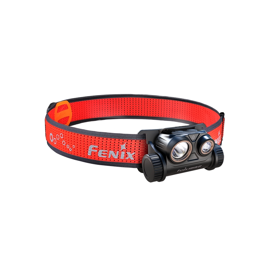 Fenix HM65RDTBLC - LED Nabíjecí čelovka LED/USB IP68 1500 lm 300 h černá/oranžová