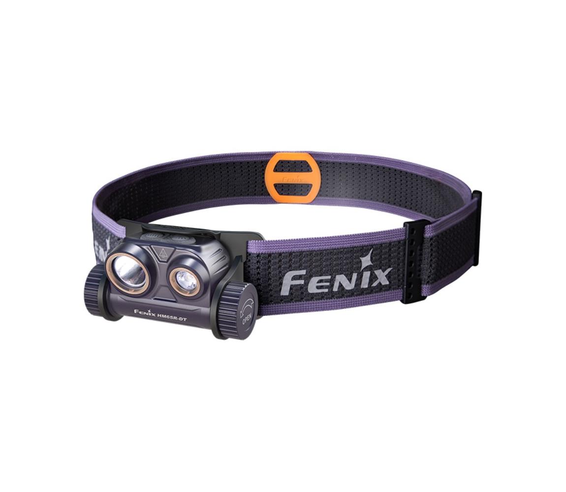 Fenix Fenix HM65RDTPRP - LED Nabíjecí čelovka LED/USB IP68 1500 lm 300 h fialová/černá FE0064