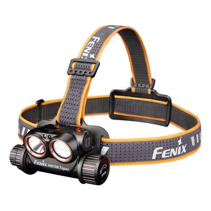 Fenix HM75RTOPAZ - LED Stmívatelná nabíjecí čelovka LED/USB IP68 1600 lm 210 h 4000 mAh