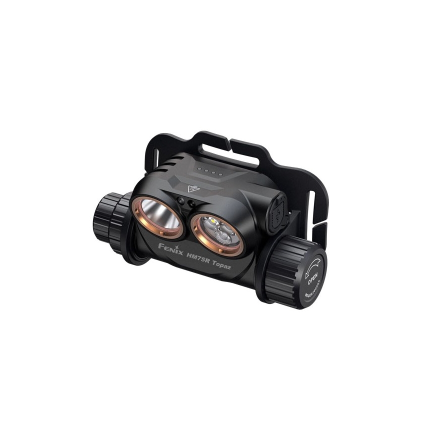 Fenix HM75RTOPAZ - LED Stmívatelná nabíjecí čelovka LED/USB IP68 1600 lm 210 h 4000 mAh