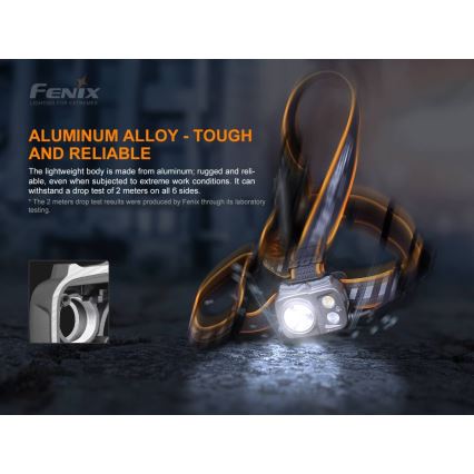 Fenix HP25RV20 - LED Stmívatelná nabíjecí čelovka 3xLED/1x21700 IP66 1600 lm 800 h