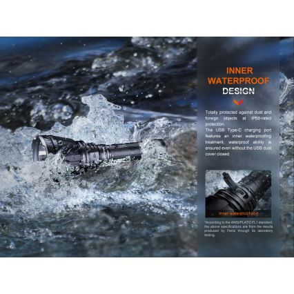 Fenix HT18R - LED Stmívatelná nabíjecí svítilna LED/1x21700 IP68 2800 lm 42 h 5000 mAh