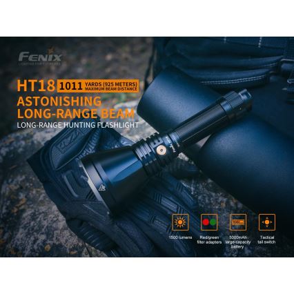 Fenix HT18SFT40 - LED Stmívatelná nabíjecí svítilna LED/1x21700 IP68 1500 lm 61 h