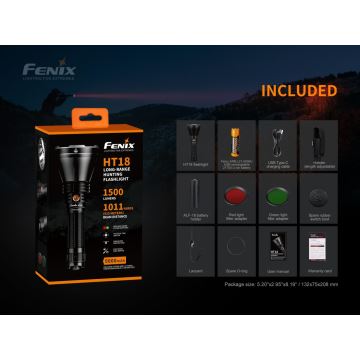 Fenix HT18SFT40 - LED Stmívatelná nabíjecí svítilna LED/1x21700 IP68 1500 lm 61 h