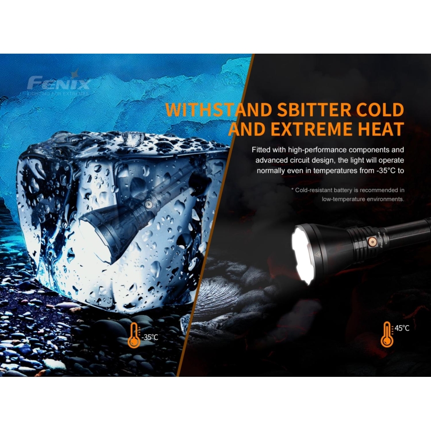 Fenix HT18SFT40 - LED Stmívatelná nabíjecí svítilna LED/1x21700 IP68 1500 lm 61 h