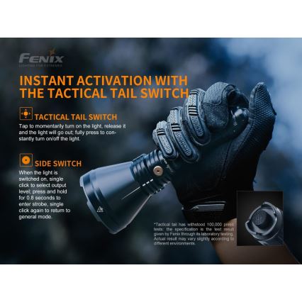 Fenix HT18SFT40 - LED Stmívatelná nabíjecí svítilna LED/1x21700 IP68 1500 lm 61 h