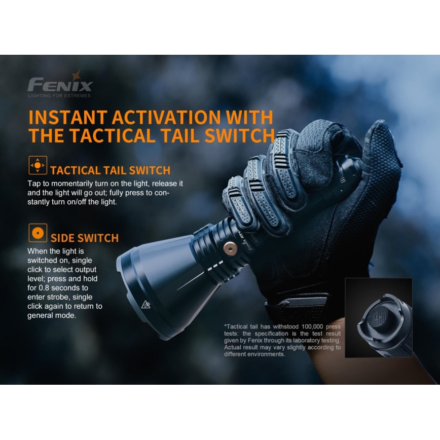 Fenix HT18SFT40 - LED Stmívatelná nabíjecí svítilna LED/1x21700 IP68 1500 lm 61 h