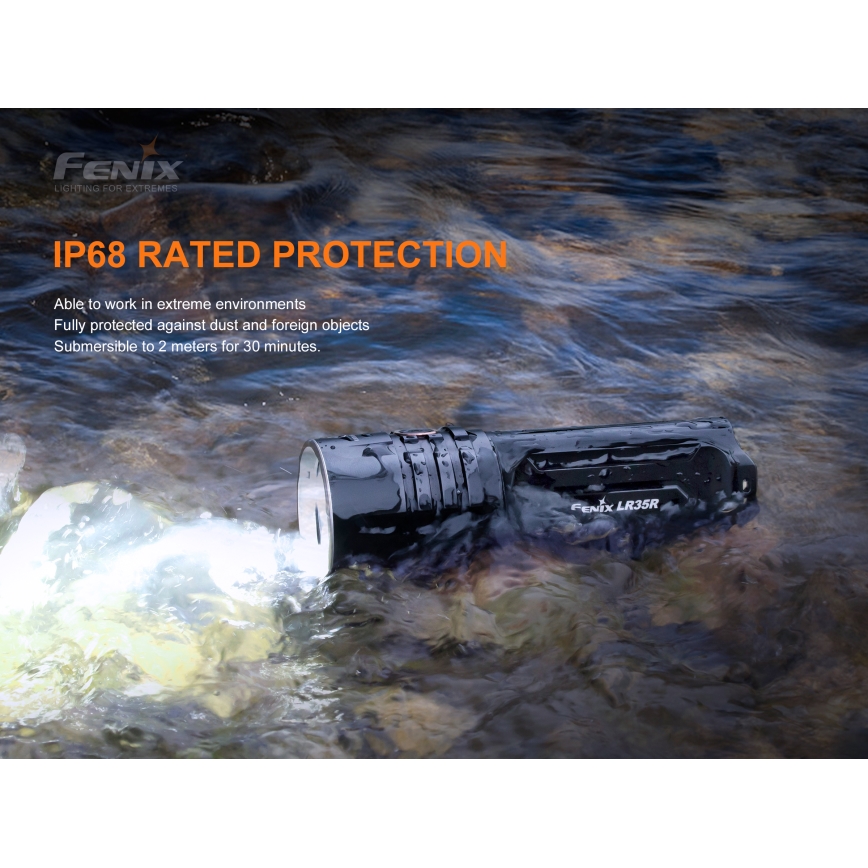 Fenix LR35R - LED Nabíjecí svítilna 6xLED/2x21700 4000 mAh IP68 10000 lm 80 h