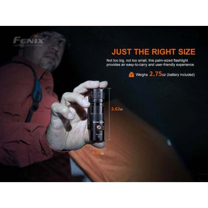 Fenix PD25R - LED Nabíjecí svítilna LED/USB/1xCR123A IP68 800 lm 70 h 700 mAh