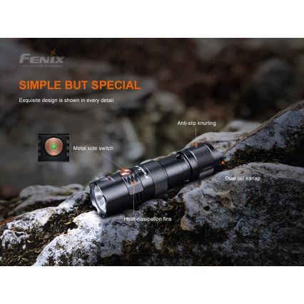 Fenix PD25R - LED Nabíjecí svítilna LED/USB/1xCR123A IP68 800 lm 70 h 700 mAh