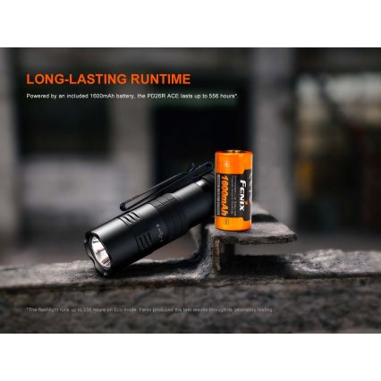 Fenix PD26RACE - LED Stmívatelná nabíjecí svítilna LED/USB 1600 mAh IP68 1300 lm 556 h černá