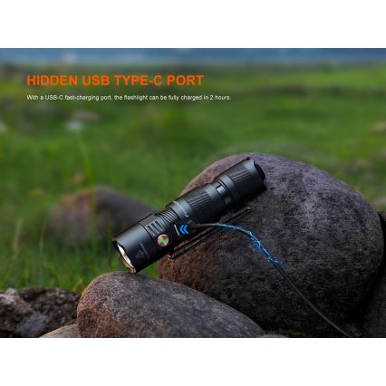 Fenix PD26RACE - LED Stmívatelná nabíjecí svítilna LED/USB 1600 mAh IP68 1300 lm 556 h černá