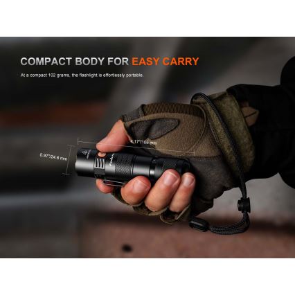 Fenix PD26RACE - LED Stmívatelná nabíjecí svítilna LED/USB 1600 mAh IP68 1300 lm 556 h černá