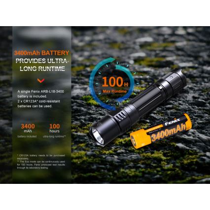 Fenix PD35R - LED Nabíjecí svítilna LED/USB/2xCR123A IP68 1700 lm 100 h 3400 mAh