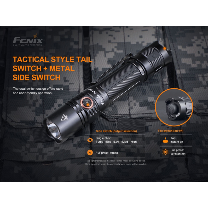 Fenix PD35V30 - LED Nabíjecí svítilna LED/2xCR123A IP68 1700 lm 230 h