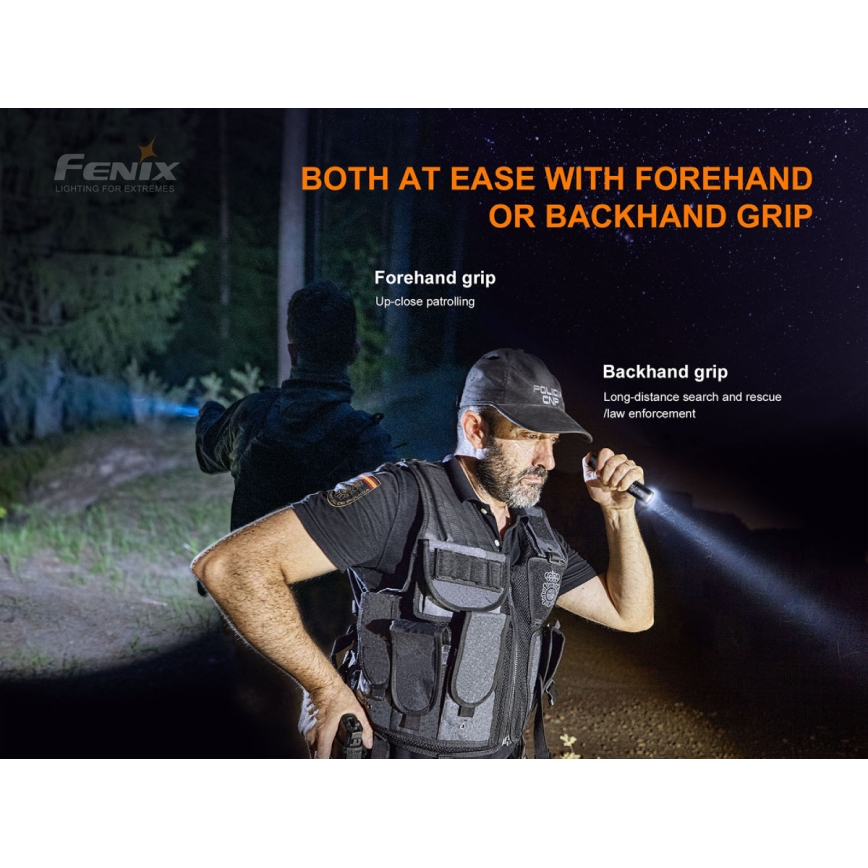 Fenix PD35V30 - LED Nabíjecí svítilna LED/USB/2xCR123A IP68 1700 lm 230 h 2600 mAh