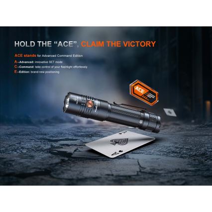 Fenix PD36RACE - LED Stmívatelná nabíjecí svítilna LED/USB 5000 mAh IP68 3000 lm 63,45 h černá