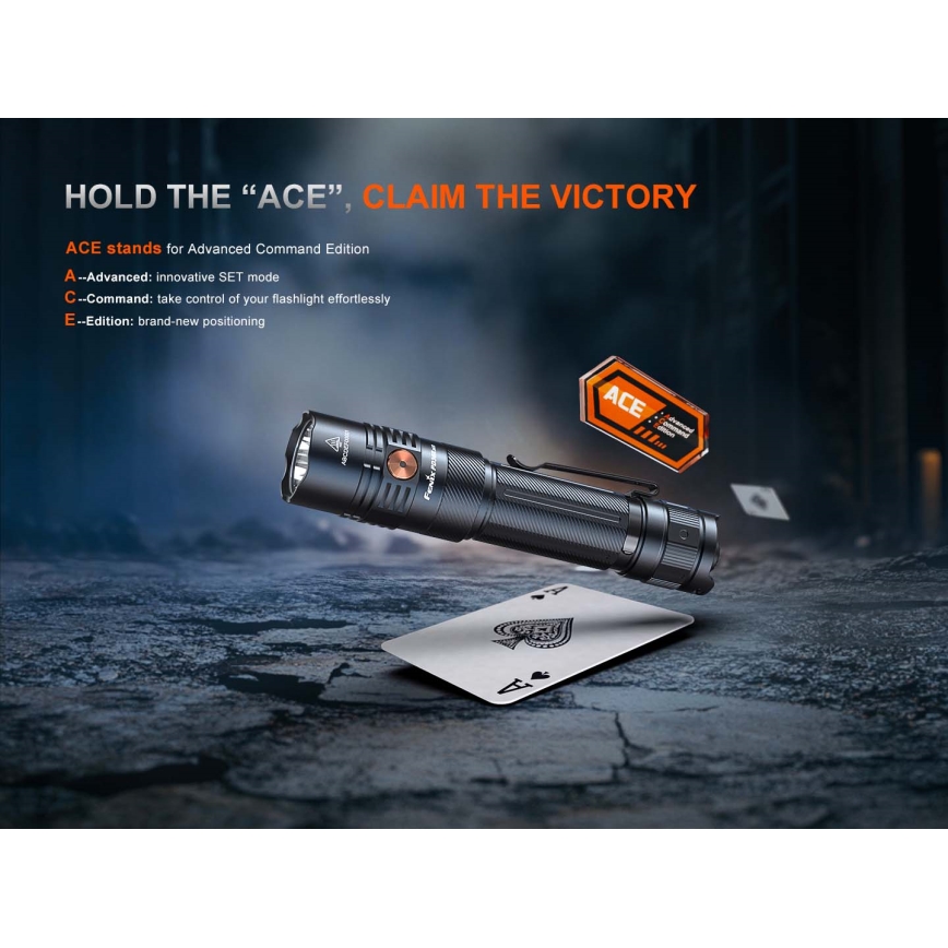 Fenix PD36RACE - LED Stmívatelná nabíjecí svítilna LED/USB 5000 mAh IP68 3000 lm 63,45 h černá