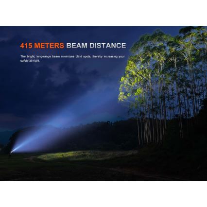 Fenix PD36RACE - LED Stmívatelná nabíjecí svítilna LED/USB 5000 mAh IP68 3000 lm 63,45 h černá