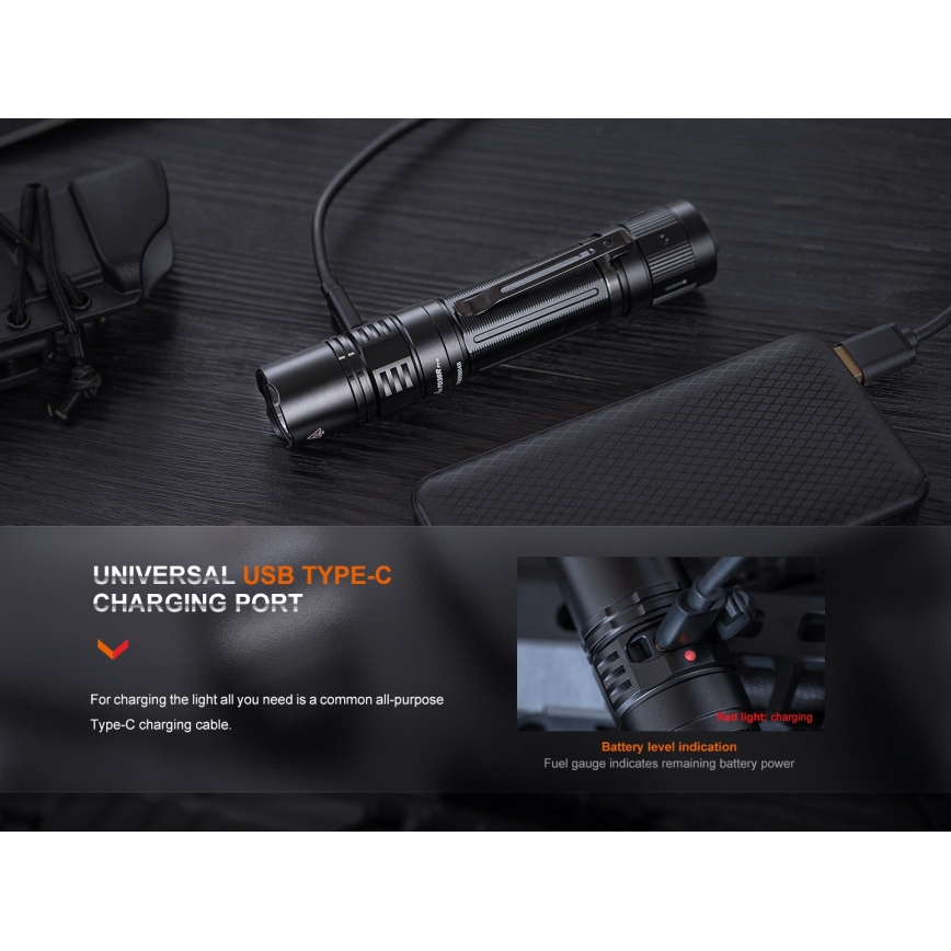 Fenix PD36RPRO - LED Taktická nabíjecí svítilna LED/USB IP68 2800 lm 42 h 5000 mAh