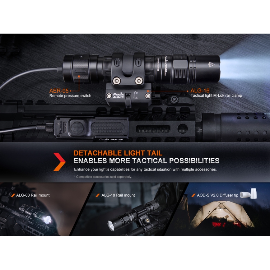 Fenix PD36RPRO - LED Taktická nabíjecí svítilna LED/USB IP68 2800 lm 42 h 5000 mAh
