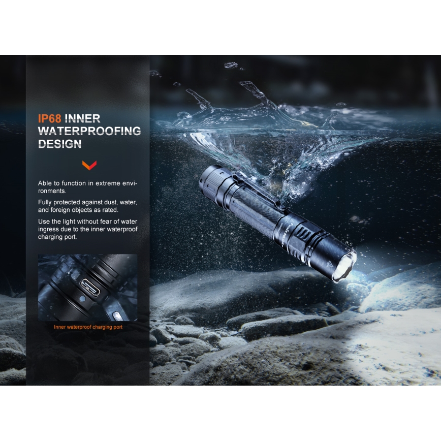 Fenix PD36RPRO - LED Taktická nabíjecí svítilna LED/USB IP68 2800 lm 42 h 5000 mAh