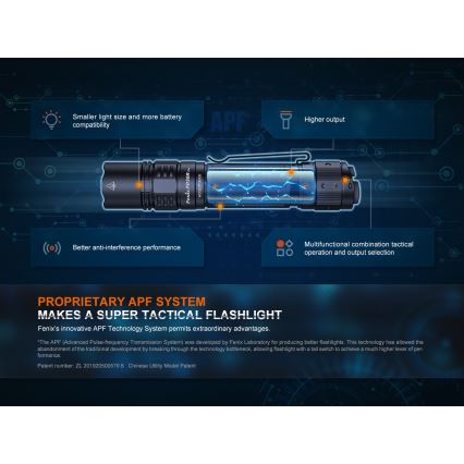 Fenix PD36RPRO - LED Taktická nabíjecí svítilna LED/USB IP68 2800 lm 42 h 5000 mAh