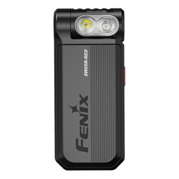 Fenix SW05RREDBLC - LED Stmívatelná nabíjecí svítilna LED/USB IPX6 150 lm 49 h černá