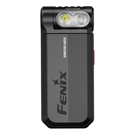 Fenix SW05RREDBLC - LED Stmívatelná nabíjecí svítilna LED/USB IPX6 150 lm 49 h černá