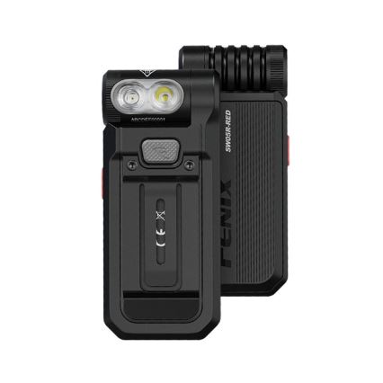 Fenix SW05RREDBLC - LED Stmívatelná nabíjecí svítilna LED/USB IPX6 150 lm 49 h černá